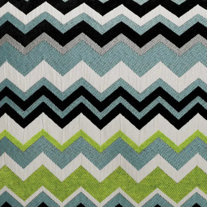 Chevron Green Throw Pillow With Insert - LOOMLAN - D.V. Kap - Throw Pillows
