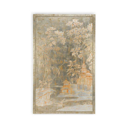 Chinoiserie Hand Painted Wood Panel-Framed Wall Art-Chelsea House-Right-LOOMLAN