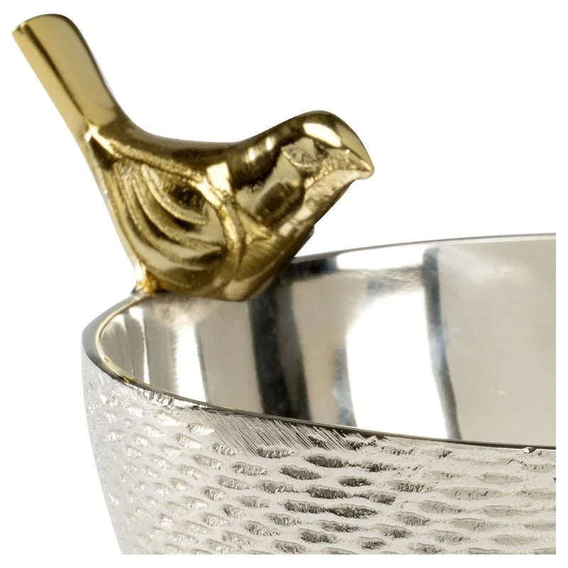 Chirp Polished Nickel Round Bowl - LOOMLAN - Wildwood - Boxes & Bowls