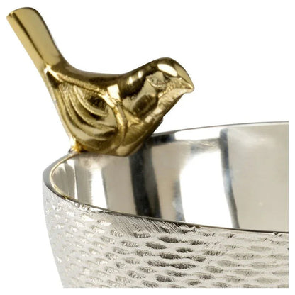 Chirp Polished Nickel Round Bowl - LOOMLAN - Wildwood - Boxes & Bowls