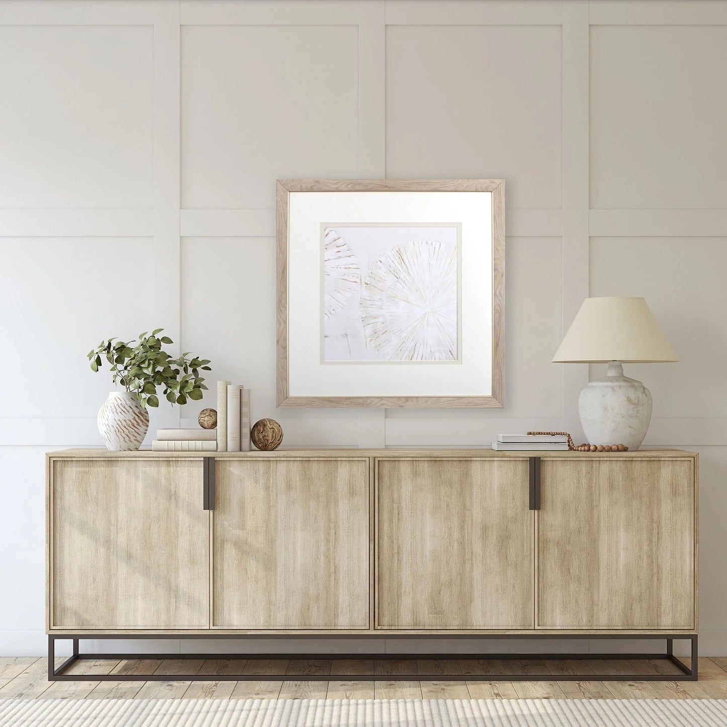 Choir Neutral Square Canvas Art