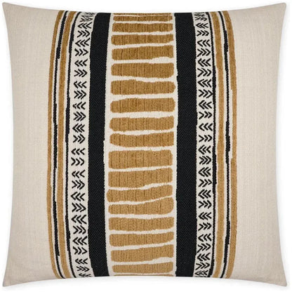 Cholula Black Band Gold Large Throw Pillow Insert - LOOMLAN - D.V. Kap - Throw Pillows