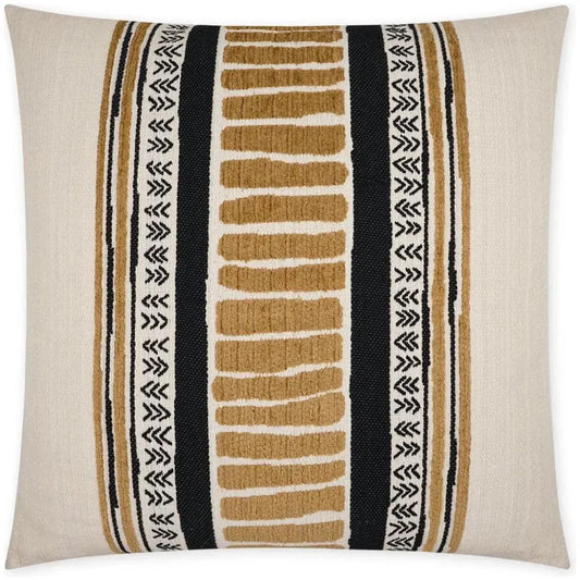 Cholula Black Band Gold Large Throw Pillow Insert - LOOMLAN - D.V. Kap - Throw Pillows