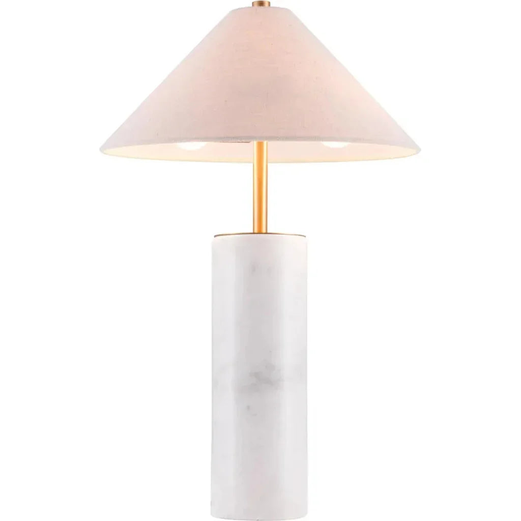 Ciara Table Lamp Beige & White - LOOMLAN - Zuo Modern - Table Lamps