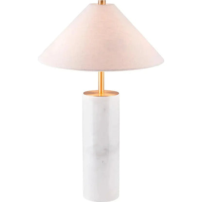 Ciara Table Lamp Beige & White - LOOMLAN - Zuo Modern - Table Lamps