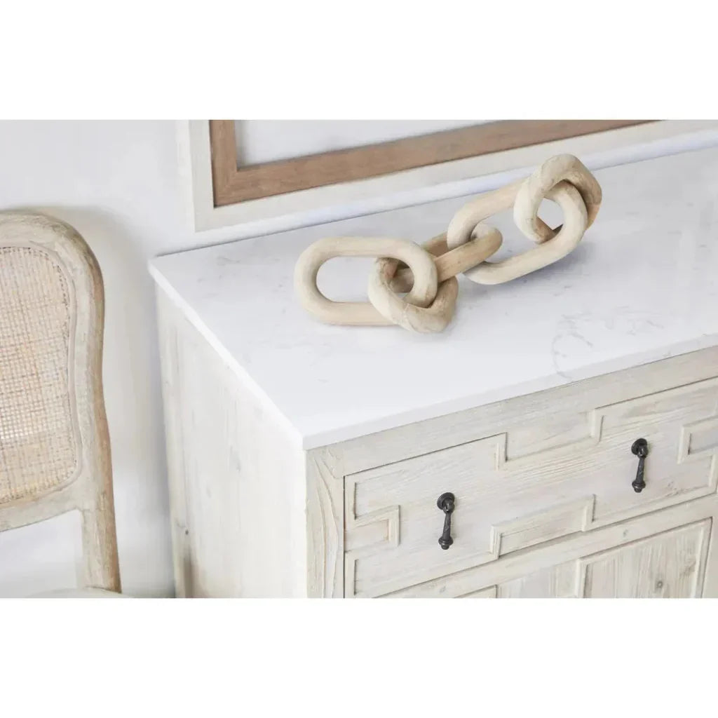 Cinq Wood Link Black Wash Pine - LOOMLAN - Essentials For Living - Statues & Sculptures