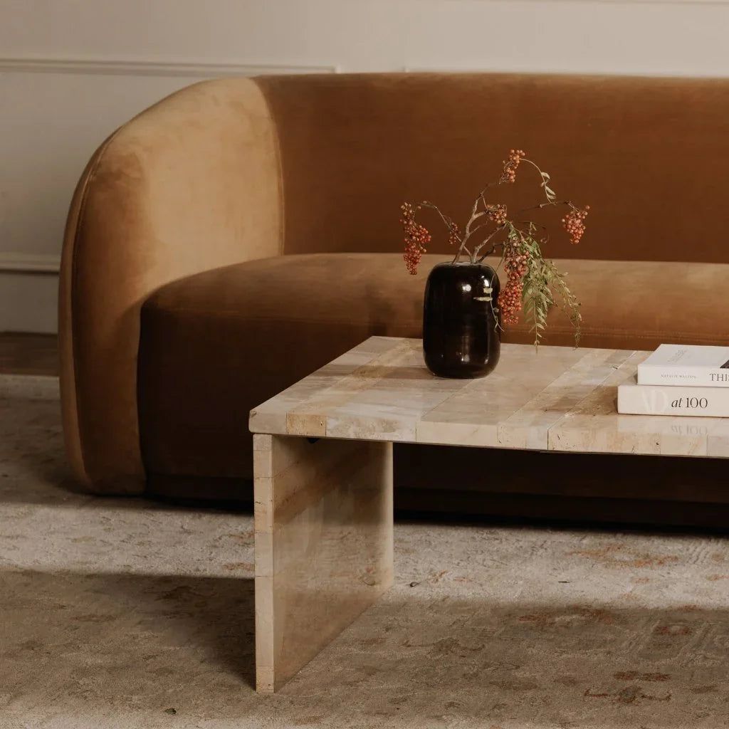 Circe Curved Cylindrical Glass Vase - LOOMLAN - Moe's Home - Vases & Jars