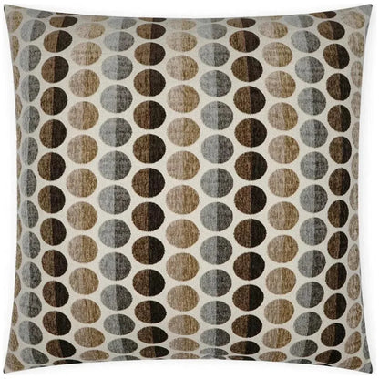 Circus Cafe© Dots Brown Taupe Large Throw Pillow Insert - LOOMLAN - D.V. Kap - Throw Pillows