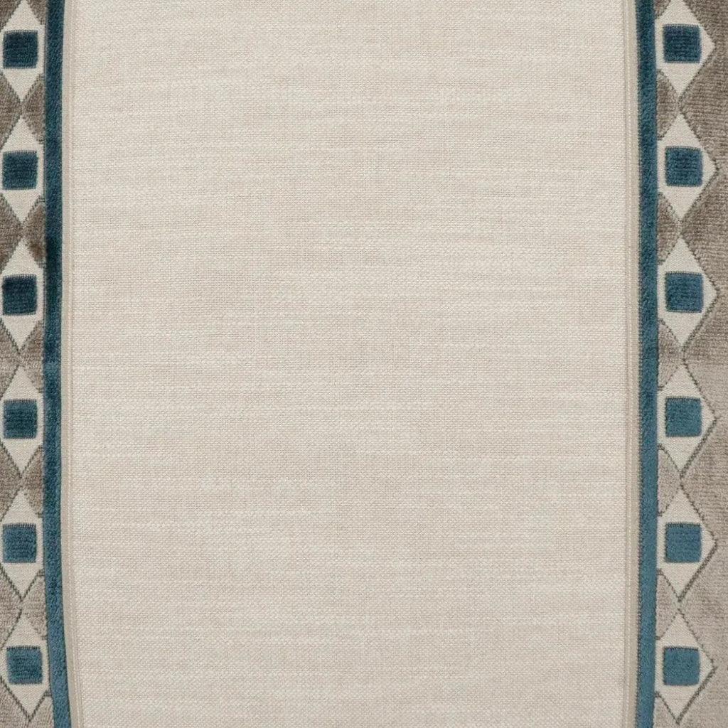 Cirque Peacock Band Blue Large Throw Pillow Insert - LOOMLAN - D.V. Kap - Throw Pillows