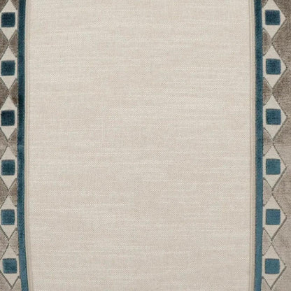 Cirque Peacock Band Blue Large Throw Pillow Insert - LOOMLAN - D.V. Kap - Throw Pillows