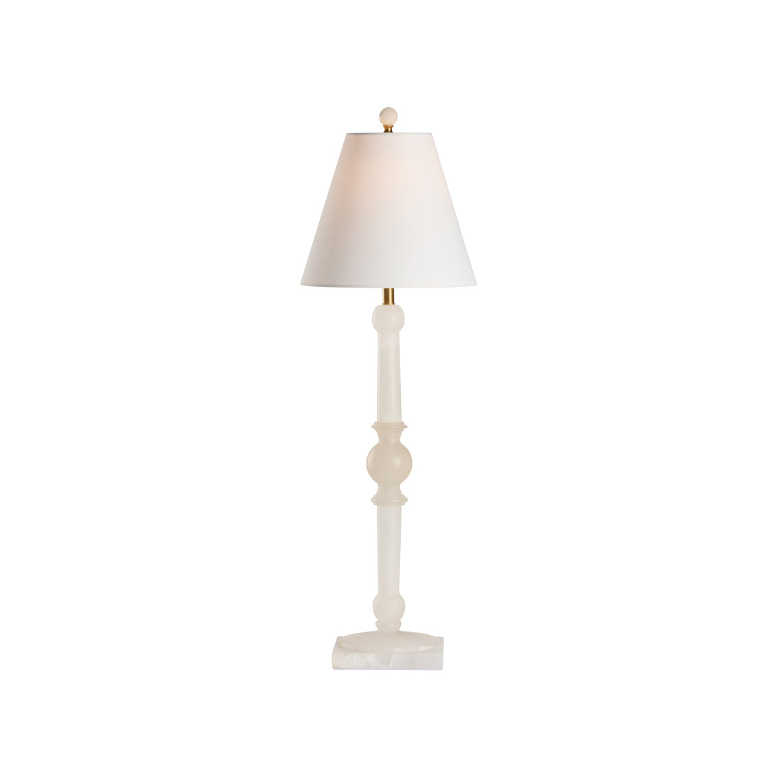 City Lights White Alabaster Table Lamp