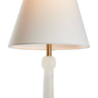 City Lights White Alabaster Table Lamp