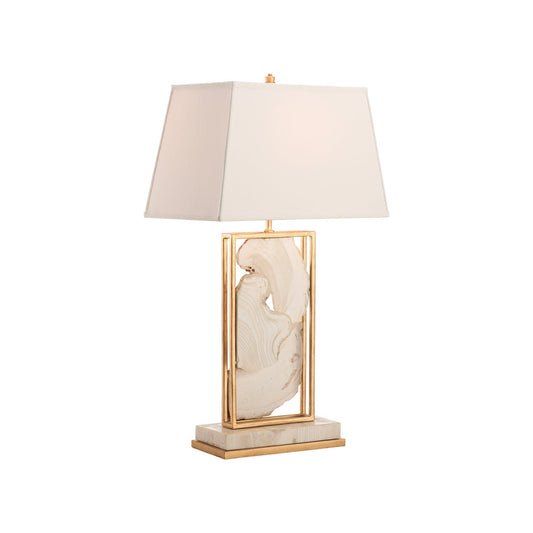 Clam Shell White Table Lamp