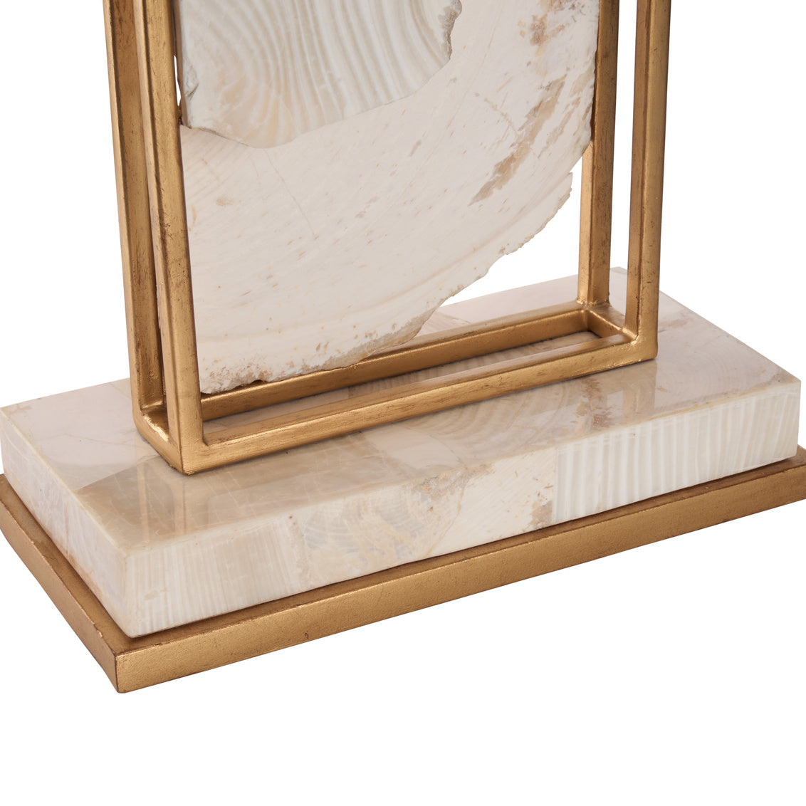 Clam Shell White Table Lamp