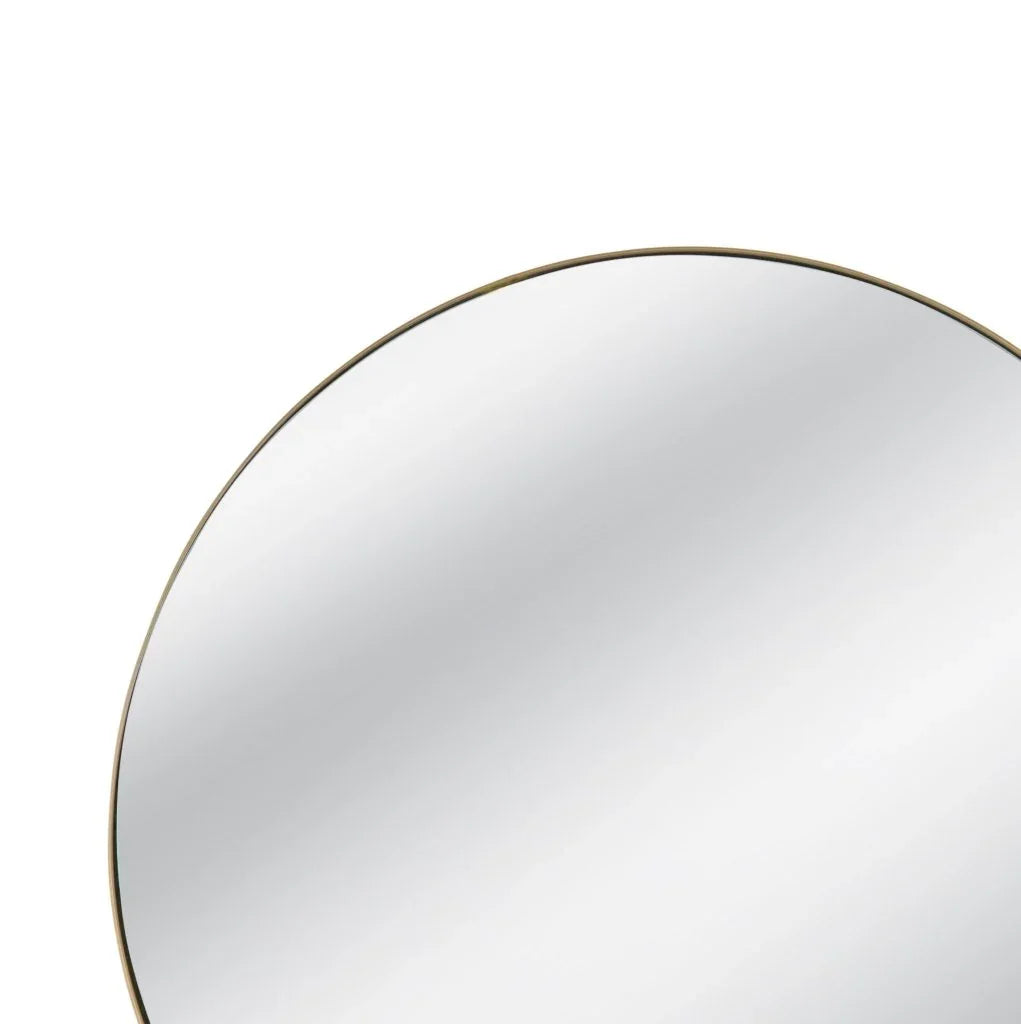 Clarion Sleek Brass Frame Wall Mirror - LOOMLAN - Bassett Mirror - Wall Mirrors