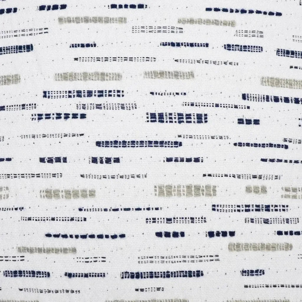 Clarity Stripes White Navy Large Throw Pillow Insert - LOOMLAN - D.V. Kap - Throw Pillows