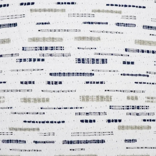 Clarity Stripes White Navy Large Throw Pillow Insert - LOOMLAN - D.V. Kap - Throw Pillows