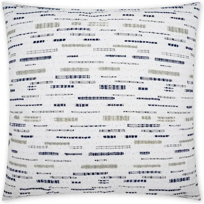 Clarity Stripes White Navy Large Throw Pillow Insert - LOOMLAN - D.V. Kap - Throw Pillows