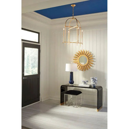Classic Blue Glazed Ceramic Table Lamp - LOOMLAN - Wildwood - Table Lamps