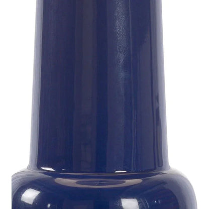 Classic Blue Glazed Ceramic Table Lamp - LOOMLAN - Wildwood - Table Lamps