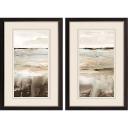 Classic Field Brown Canvas Art 2PC