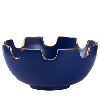 Classic Handmade Blue Ceramic Bowl