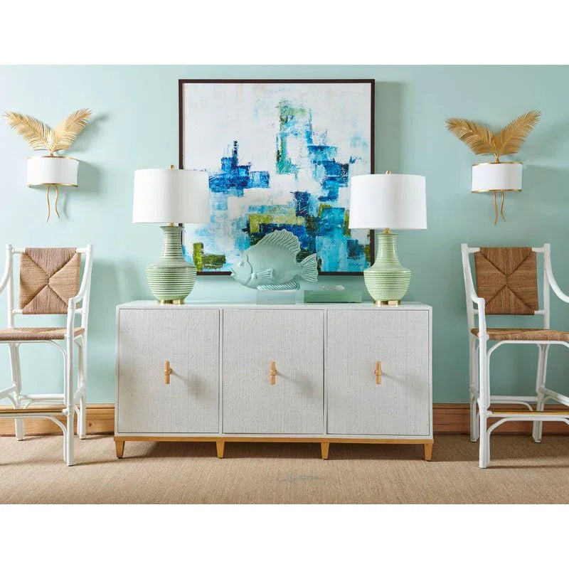 Classic White Round Shade Table Lamp - LOOMLAN - Chelsea House - Table Lamps