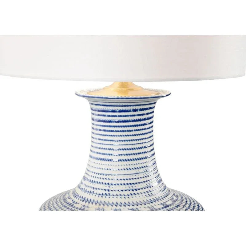 Classic White Round Shade Table Lamp - LOOMLAN - Chelsea House - Table Lamps