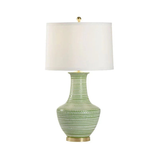 Classic White Round Shade Table Lamp - LOOMLAN - Chelsea House - Table Lamps