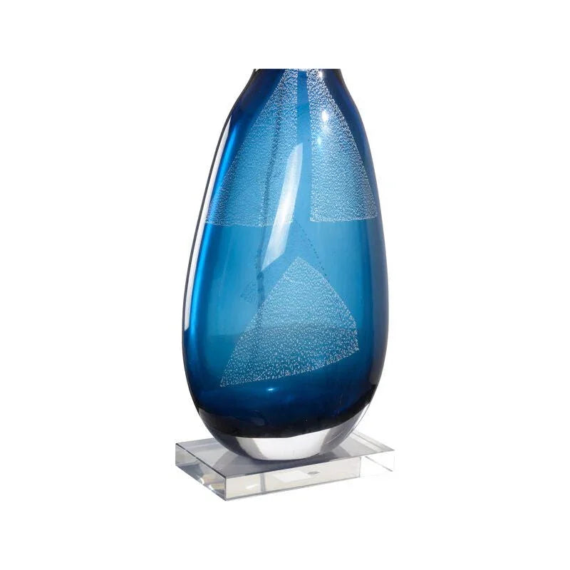 Clauseen Blue Glass Table Lamp - LOOMLAN - Wildwood - Table Lamps