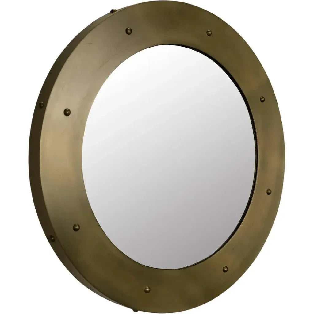 Clay Large Round Wall Mirror