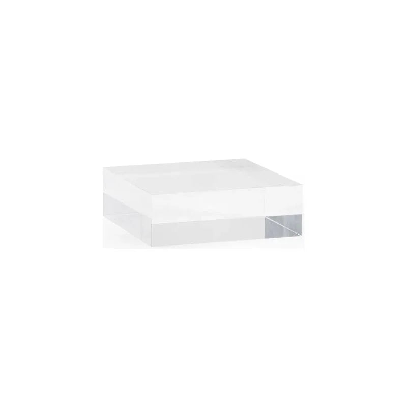 Chelsea House Clear Acrylic Made Square Plinth Sculpture
