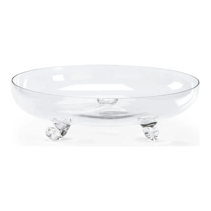Clear Glass Made Footed Bowl - LOOMLAN - Wildwood - Boxes & Bowls