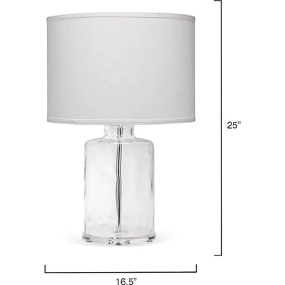 Clear Glass Napa Table Lamp - LOOMLAN - Jamie Young - Table Lamps