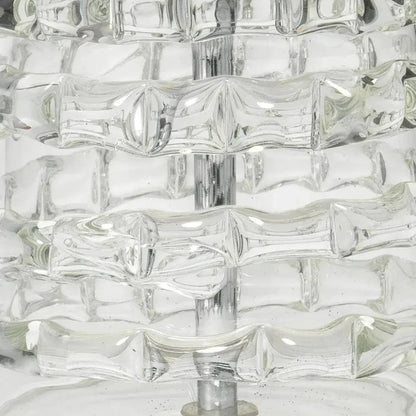Clear Textured Glass Tall Ribbon Table Lamp - LOOMLAN - Jamie Young - Table Lamps