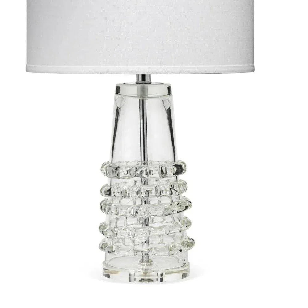Clear Textured Glass Tall Ribbon Table Lamp - LOOMLAN - Jamie Young - Table Lamps