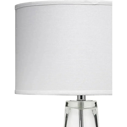 Clear Textured Glass Tall Ribbon Table Lamp - LOOMLAN - Jamie Young - Table Lamps
