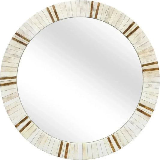 Clever Resin and MDF Cream Wall Mirror