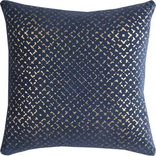 Clide Gold & Blue Throw Pillow Down Insert - LOOMLAN - LOOMLAN - Throw Pillows