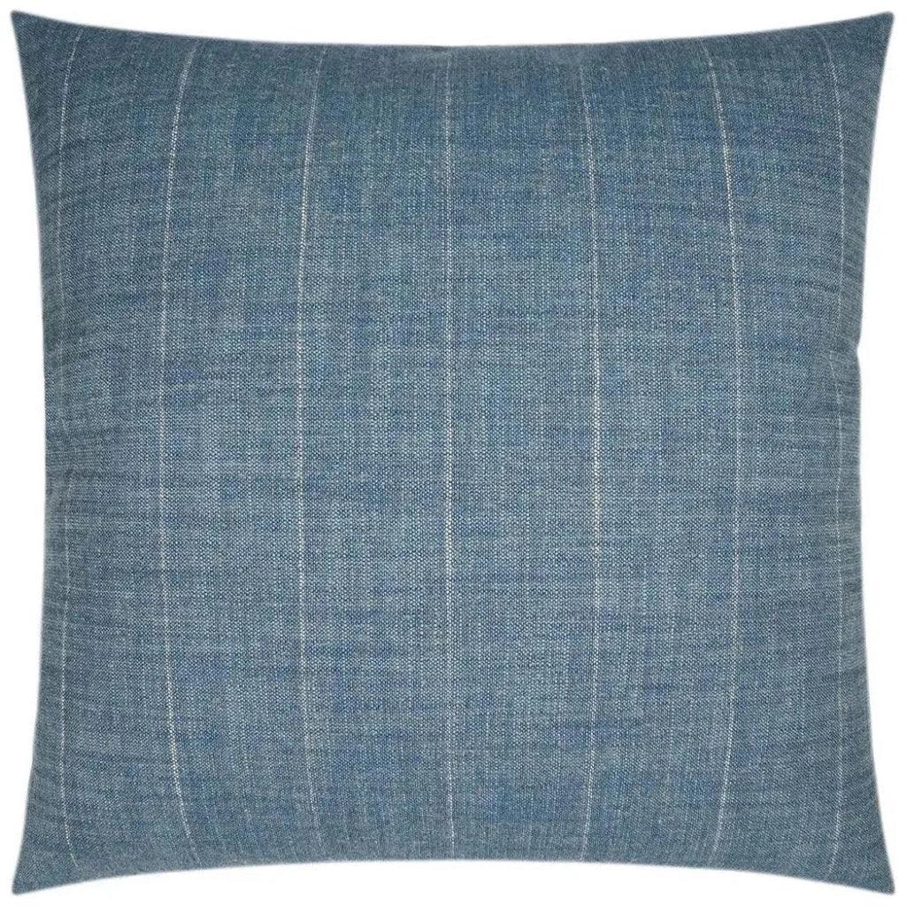 Clip It Stripes Blue Large Throw Pillow Insert - LOOMLAN - D.V. Kap - Throw Pillows