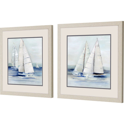 Close Sail Blue Canvas Art 2PC