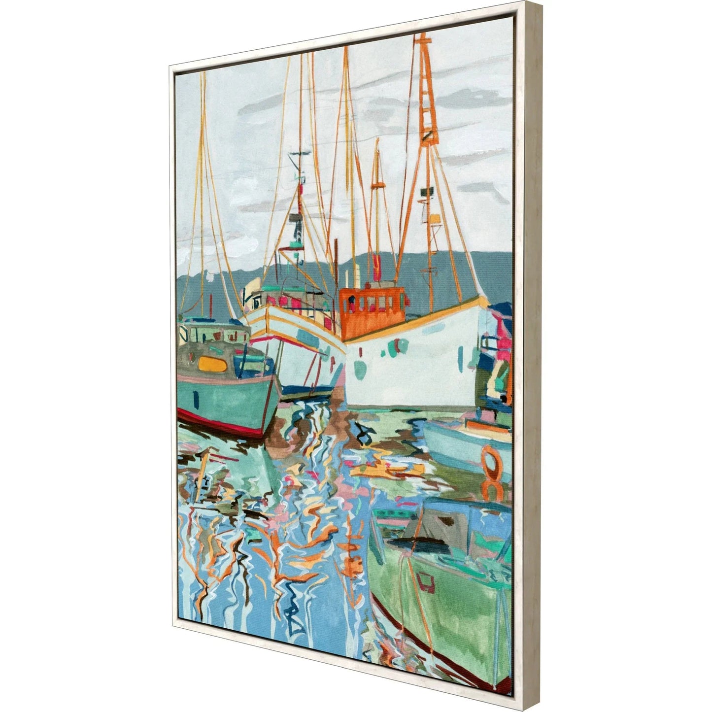 Close to Shore Blue Canvas Art