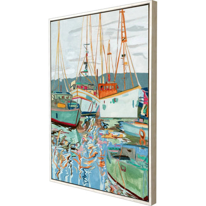 Close to Shore Blue Canvas Art