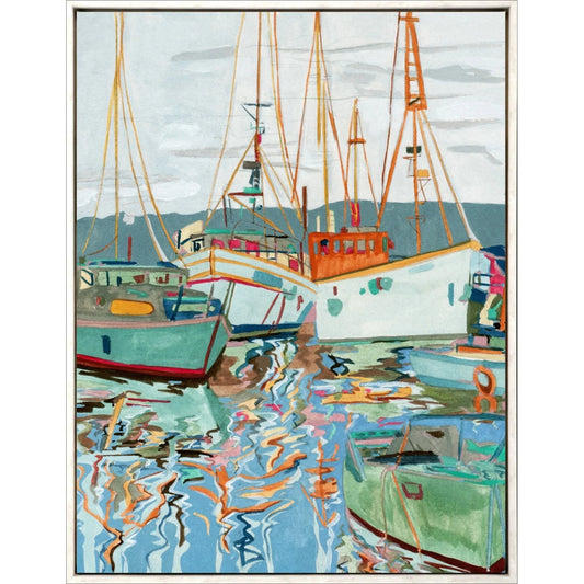 Close to Shore Blue Canvas Art