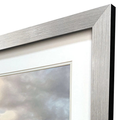 Cloudscape Brushed Silver Framed Wall Art -- view 4