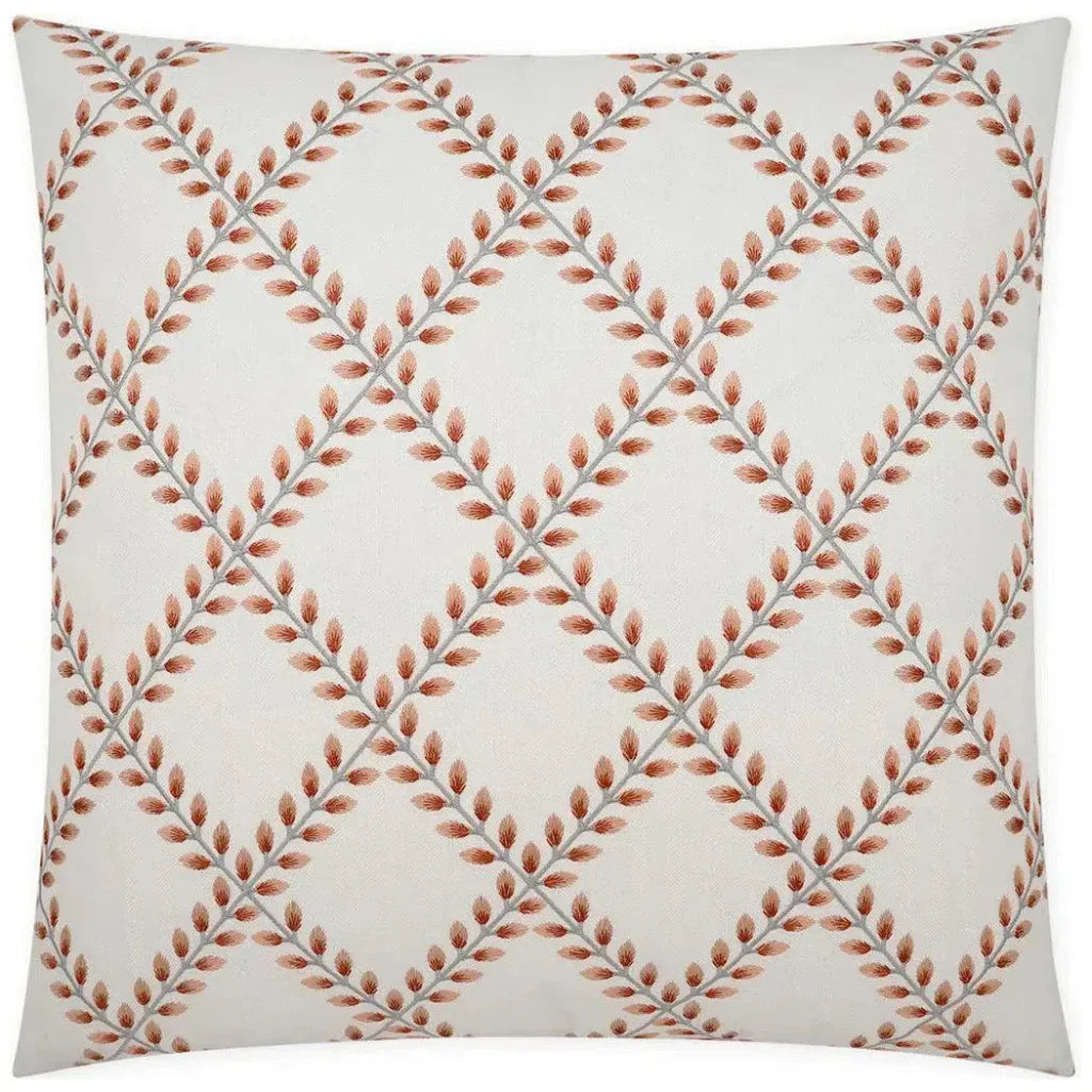 D.V. Kap Clover Lane Coral Red Throw Pillow Insert