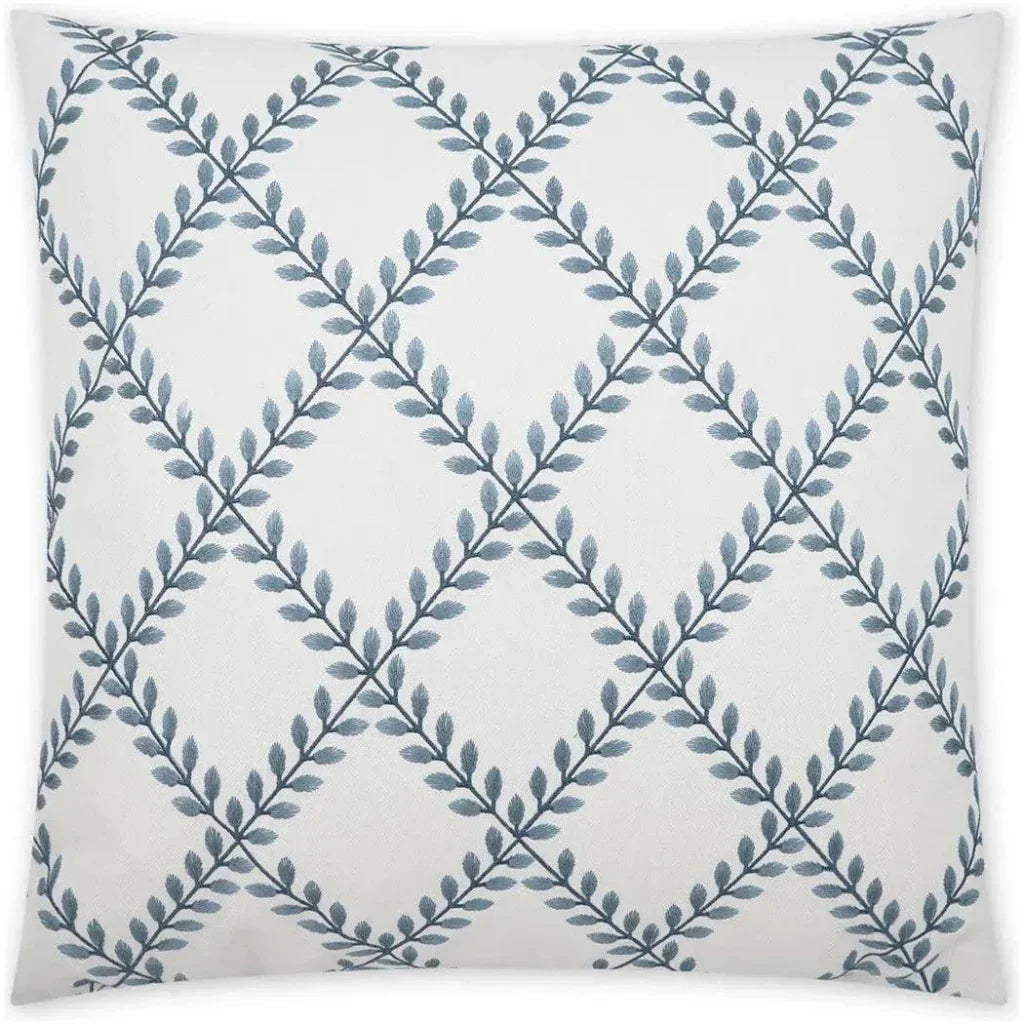 Clover Lane Porcelain Blue Large Throw Pillow Insert - LOOMLAN - D.V. Kap - Throw Pillows