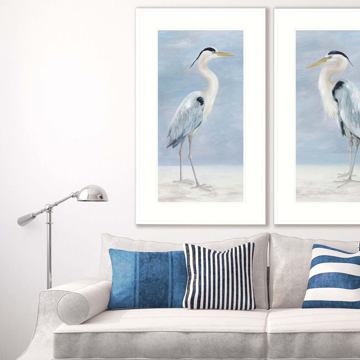 Coastal Calm Wood Blue Framed Wall Art -- view 2