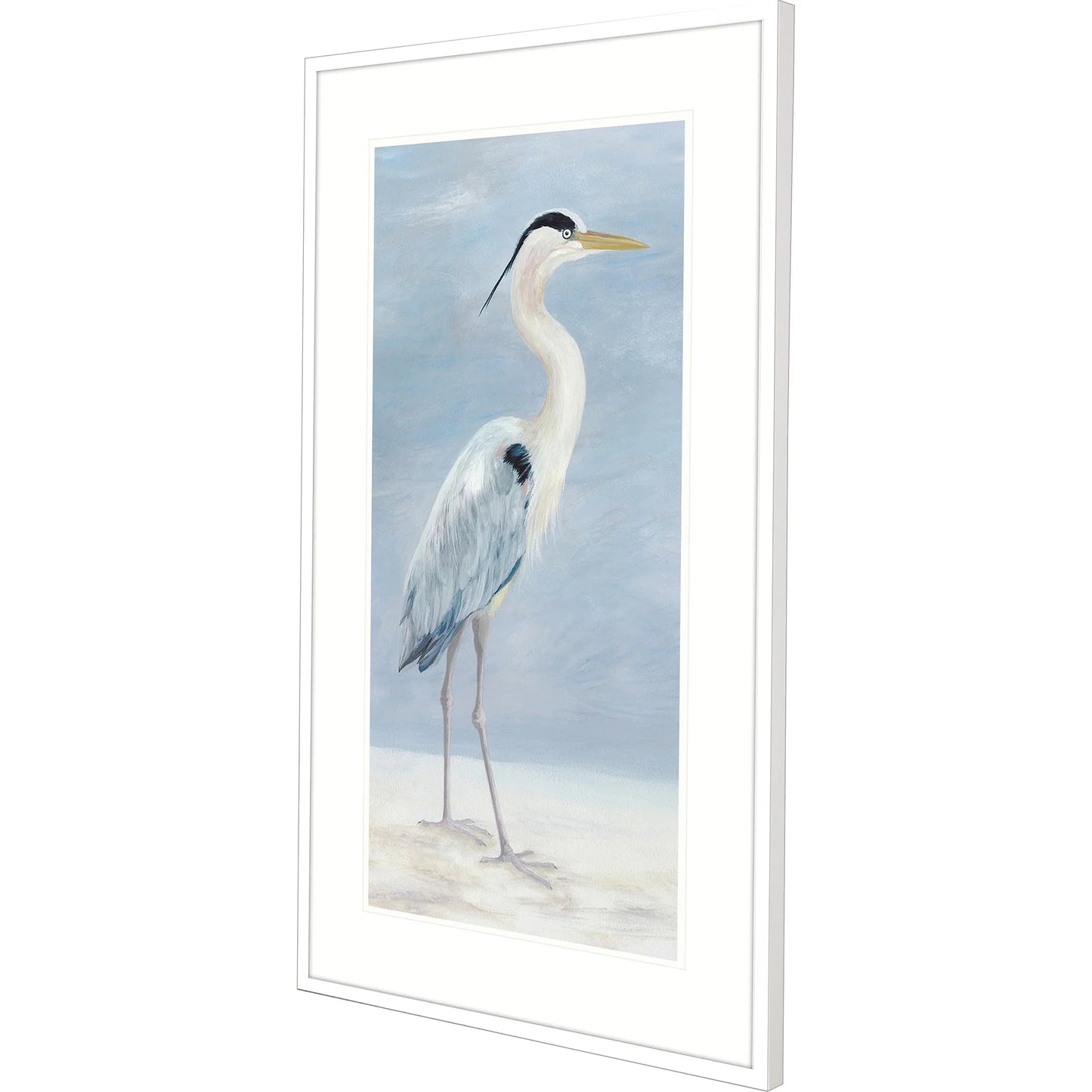 Coastal Calm Wood Frame Blue Canvas Art