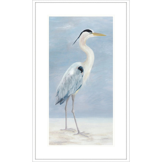 Coastal Calm Wood Frame Blue Canvas Art